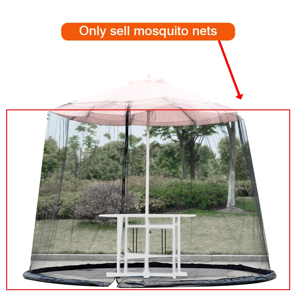 

Umbrella Mosquito Net Adjustable Height Lightweight Portable Screen UV Resistant Gazebo Style Mosquito Netting Outdoor Camping