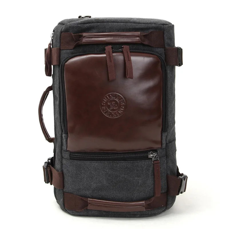 

Men's Stylish Travel Large Capacity Canvas Backpack Male Wear Resisting Material Luggage Double Shoulder Bags 5 Color Optional
