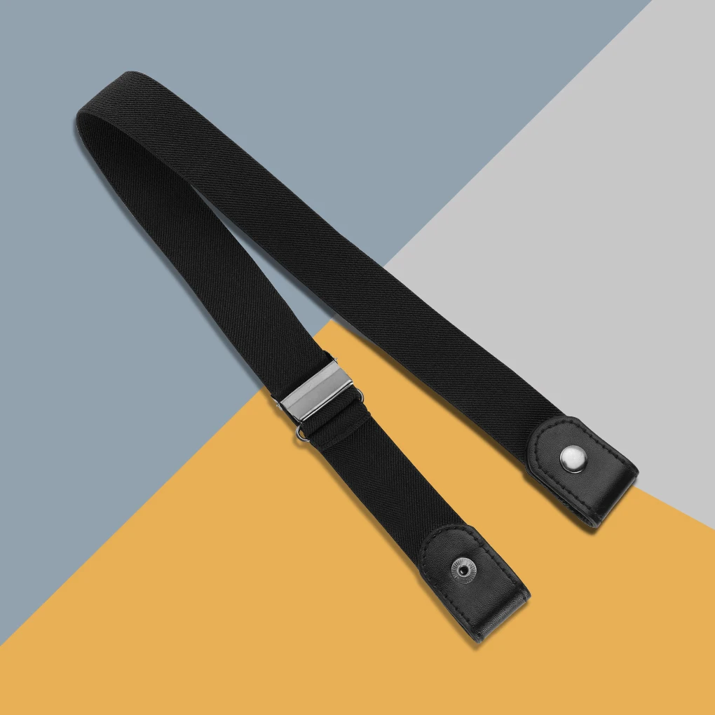 

Fashion women's punk style buckle-free belt ladies jeans dress belt slim sports elastic no buckle belt