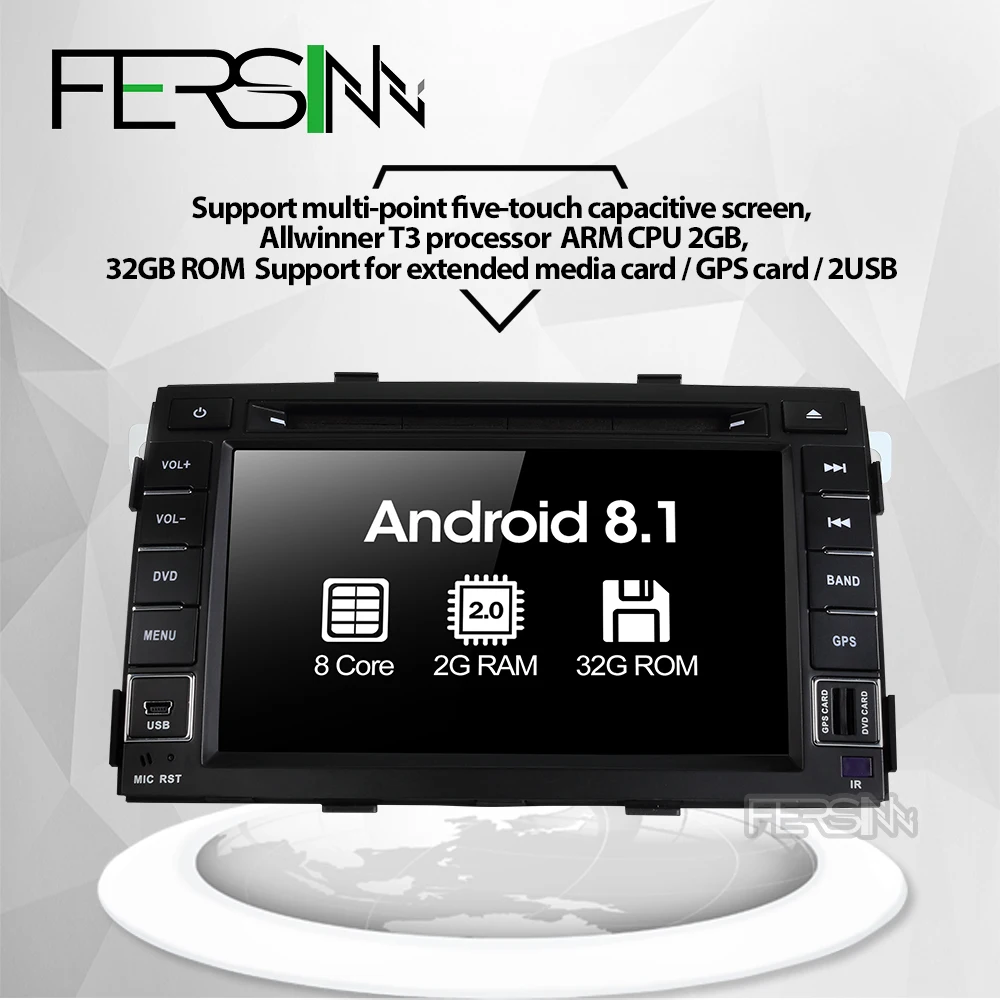 2 ГБ + 32 Android 8 1 quad core Для kia Sorento 2009 2010 2011 2012 автомобильный dvd плеер комплект с gps