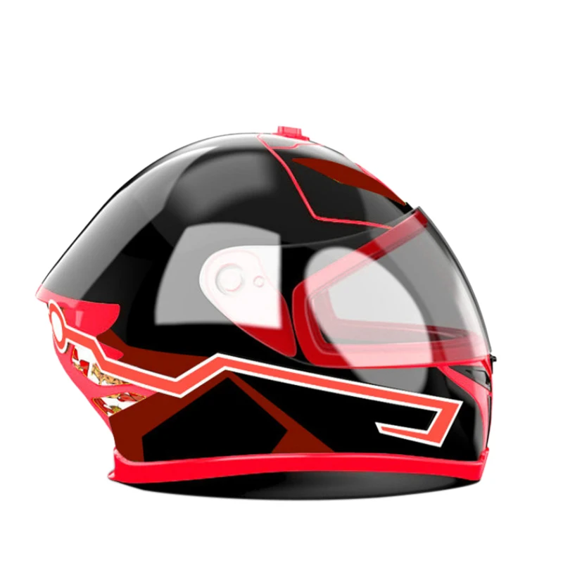 

Motorcycle Helmet El Cold Light Helmet Light Strip Night Signal Luminous Modified Strip Helmet Sticker Ice Blue