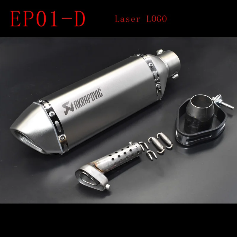 Для Akrapovic наклейки выхлопной мото rcycle глушитель escape moto выхлопные системы с db killer для kawasaki honda benelli msx125 - Цвет: laser D