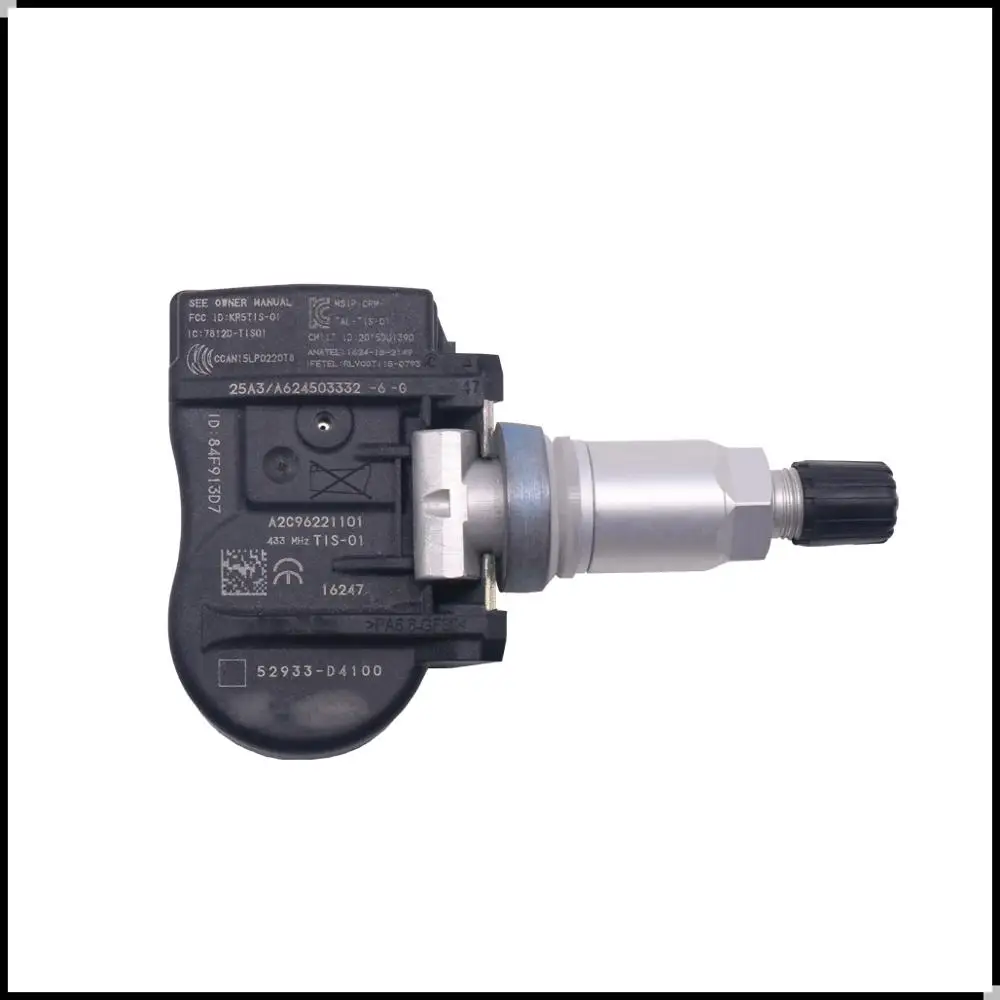 Датчик давления в шинах 52933-D4100 52933-D9100 для Hyundai greati30 Kia Optima Elantra 2019 TPMS 433 МГц |