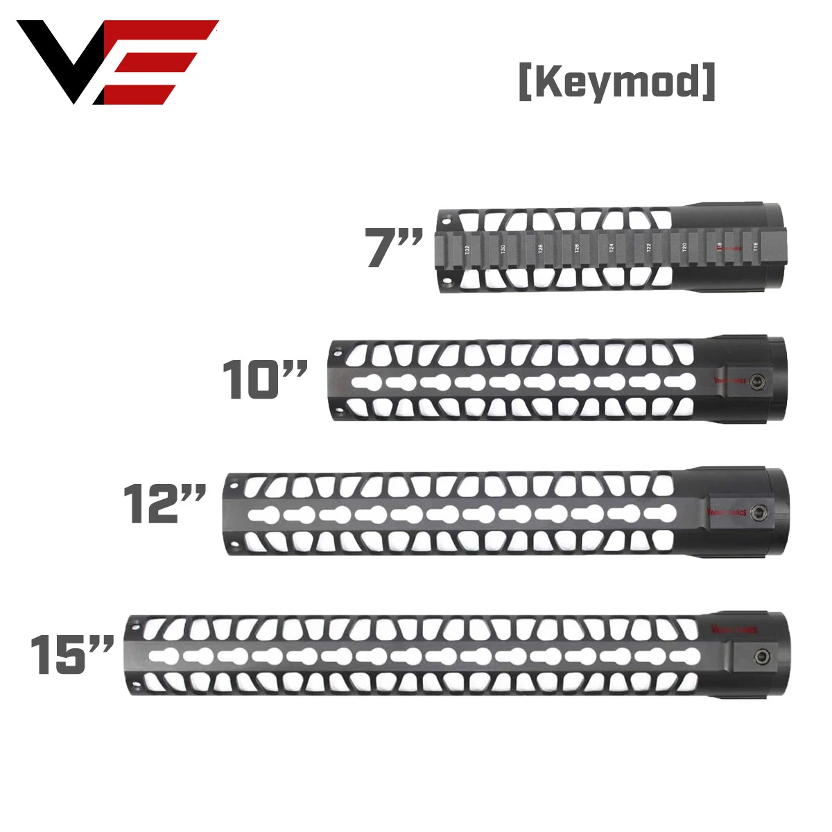 AR15 M4 M16 KeyMod Тактический 7 10 12 15 дюймов один кусок поплавок винтовка Handguard Пикатинни кронштейн