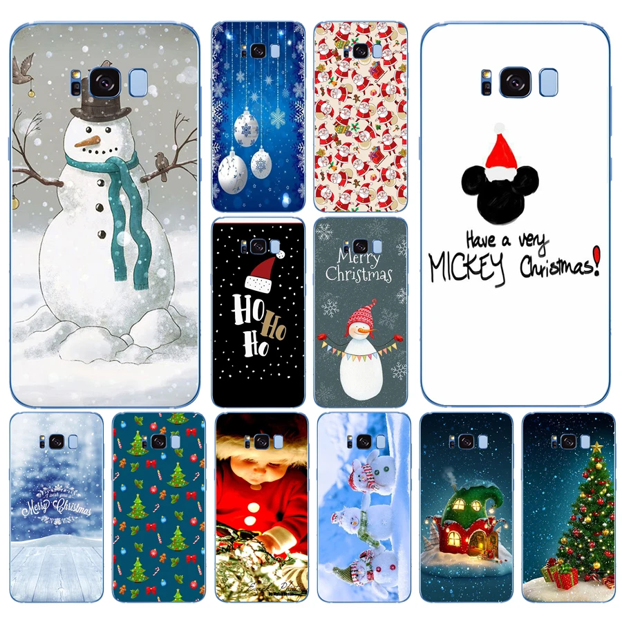 307DD с Новым годом Рождеством снеговик мягкий силиконовый чехол для Samsung Galaxy S6 S7