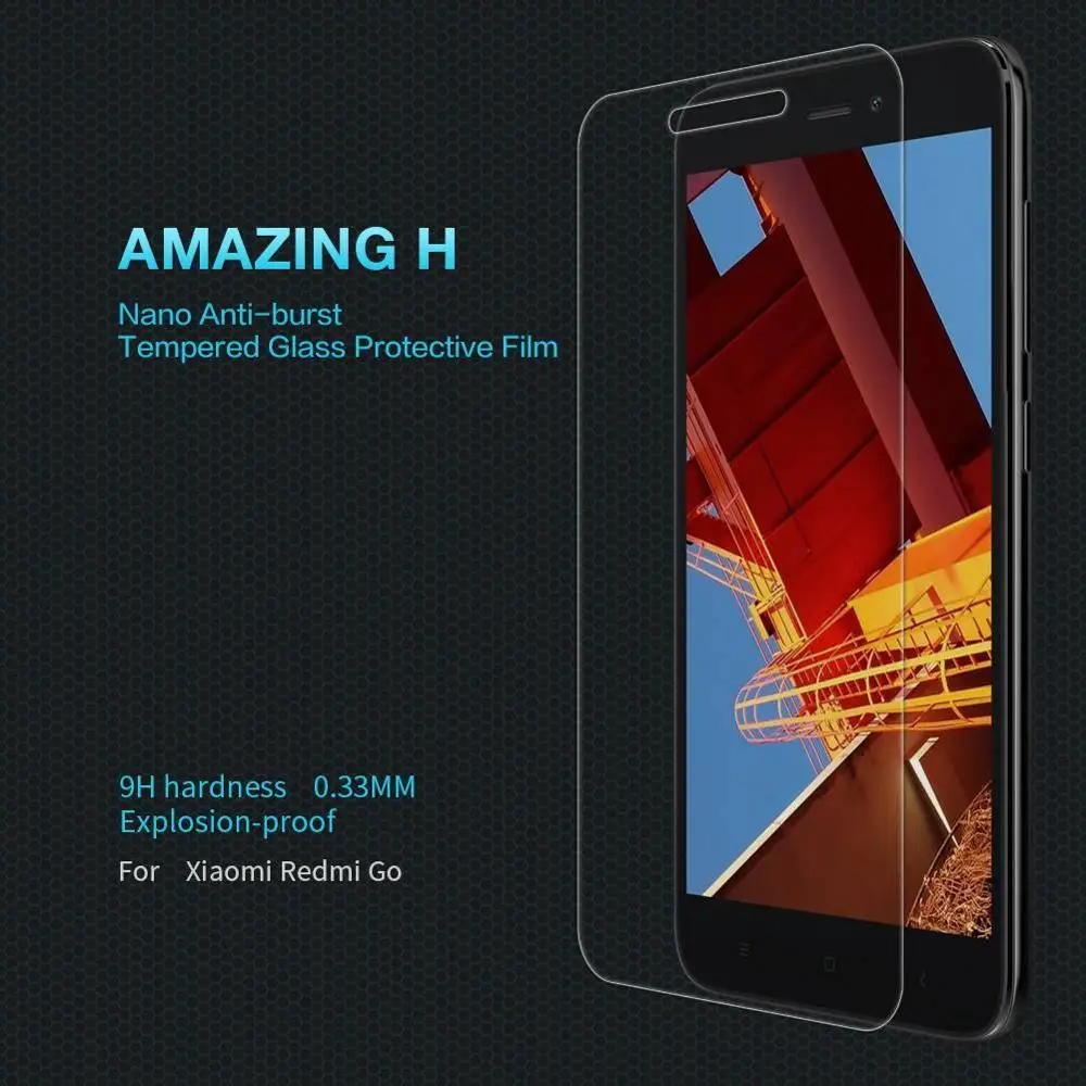 Защитное стекло для экрана Xiaomi Redmi Go оригинальное закаленное NILLKIN Защитная пленка