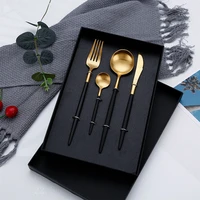 gold dinner set spoon fork sets golden tableware spoon and fork set cutlery set black gold dinnerware set for restaurants