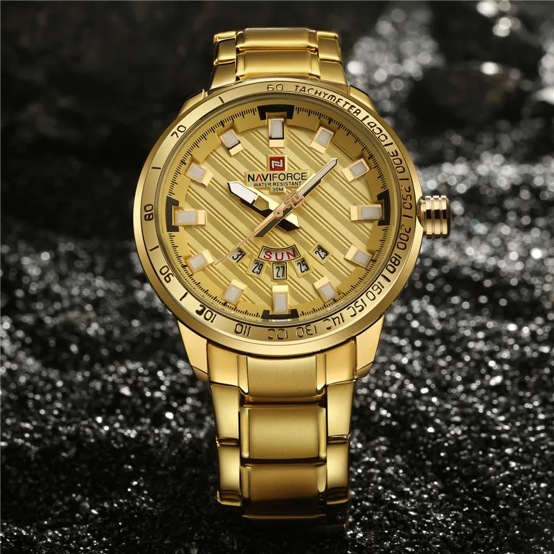 NAVIFORCE мужские часы с датой неделя спорта Топ бренд Роскошные военные бизнес