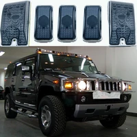 auto modification top lights housing roof warning lights lens dome lights cover for hummer h2 suv 2003 2009 t10 w5w194 12v