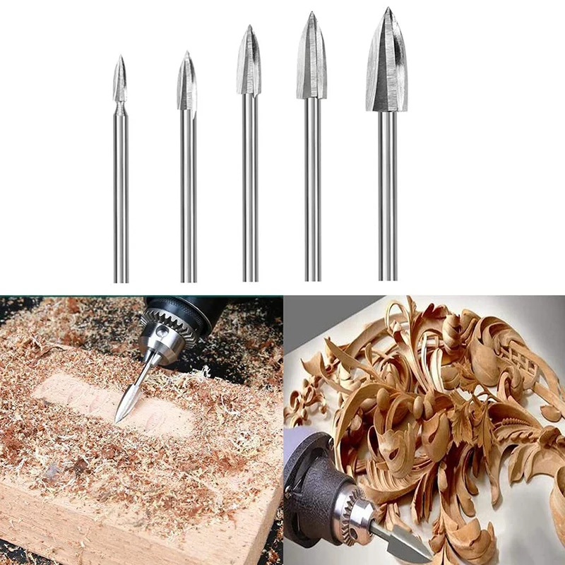 

10PCS Wood Carving Drill Bit Steel Carving Drill Bit Set Is Used for Woodworking Carbide Grinding Drill Bit Carving