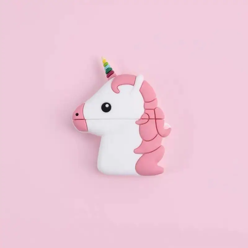 Красный Чехол для AirPods 2 с милым мультяшным медведем коала, чехол для наушников для Apple Airpods 1/2, защитный чехол с кольцом на палец - Цвет: Красный