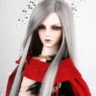 13 14 16 18 Bjd Sd парик для куклы длинный серый прямой высокотемпературный BJD супер парик для куклы