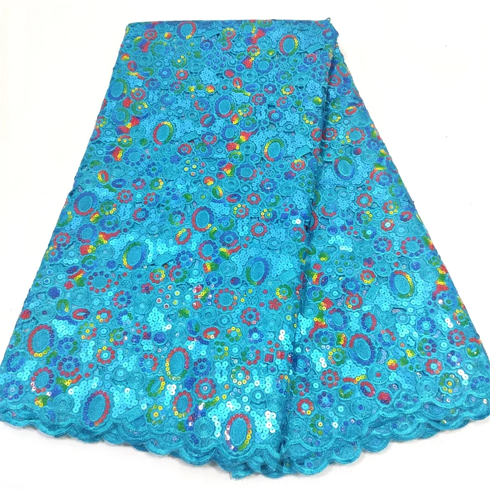 

Organza African Sequins Lace Fabric Embroidery Nigerian Lace Fabrics 2021 High Quality Tulle Lace Fabric For Women Dresses