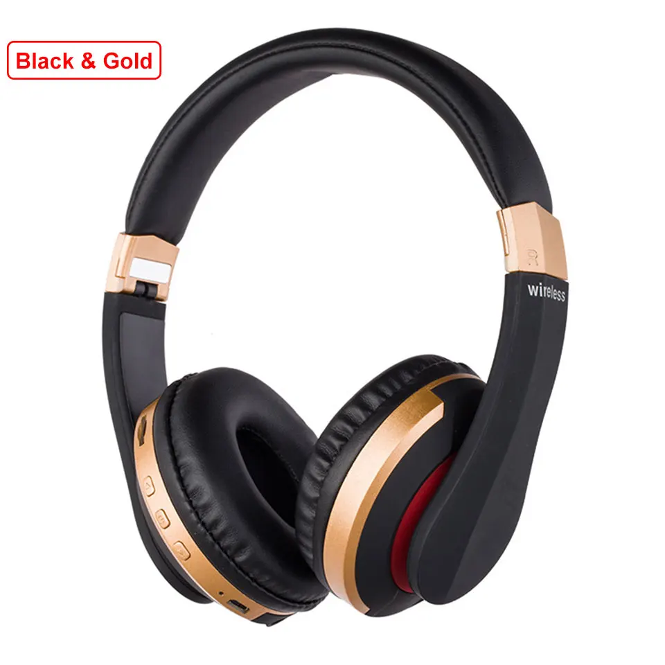 Беспроводные наушники Bluetooth 5,0 наушники с микрофоном слот для sd-карты шумоподавление супер бас для телефона PC tv PS4