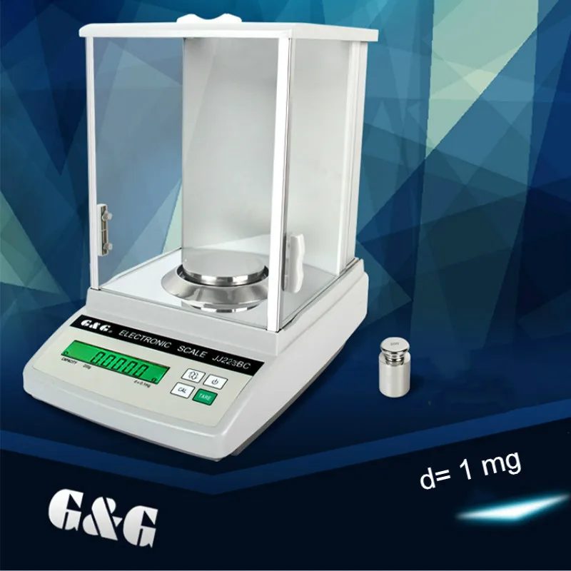 Аналитический электронный вес со средней точностью для лаборатории диапазоном 0~1520г d=0.001г / 1мг 1/1000 включений.