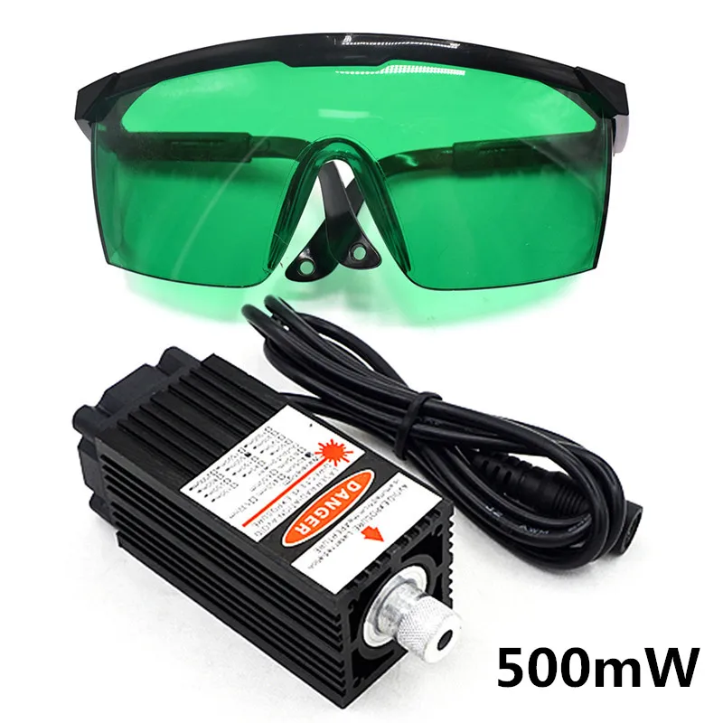 12V 500/1000/2500/5500 мВт сине-фиолетовый лазерный диод лазерная модель для лазерного станка с ЧПУ для Бумага/Пластик/липа/древесины - Цвет: 500mW