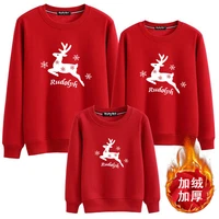 winter new parent child wear christmas elk mother and child womens sweater mommy and me couple clothes family matching outfits