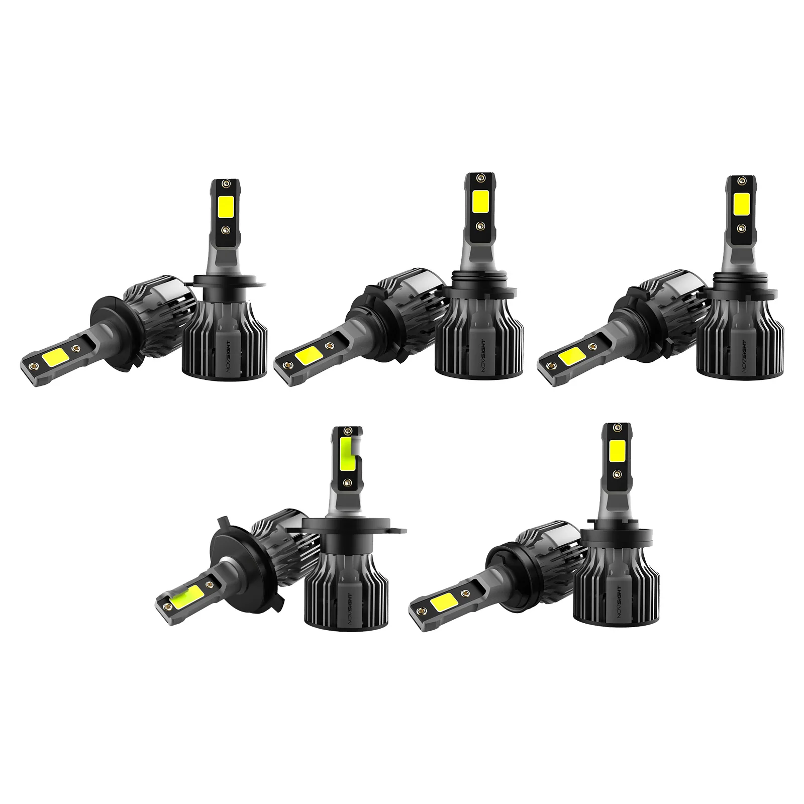 

2x NovSight H1/H4/H11/9005/9006 Car LED Headlight Bulbs Car Front Lamp