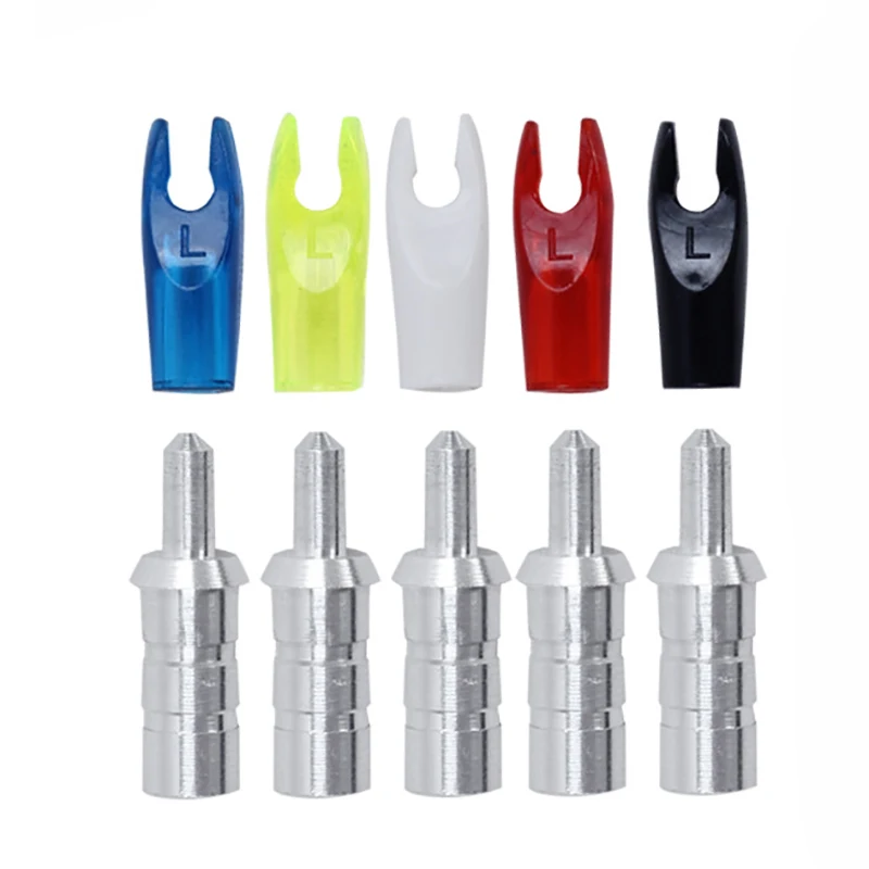 20pcs Arrow Pin Nock Set fit for Inside diameter 6.2mm Arrows Color send by Random | Спорт и развлечения