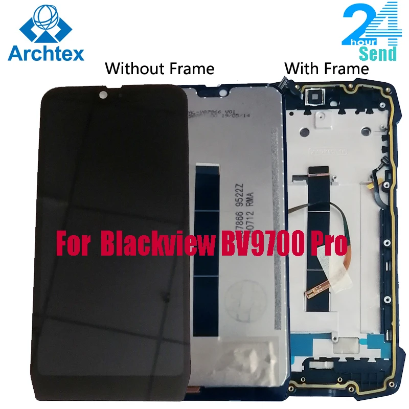 

ЖК-дисплей 5,84 дюйма для Blackview BV9700 Pro, 100% дюйма, рамка кодирующий преобразователь сенсорного экрана в сборе x 2280, Android 1080