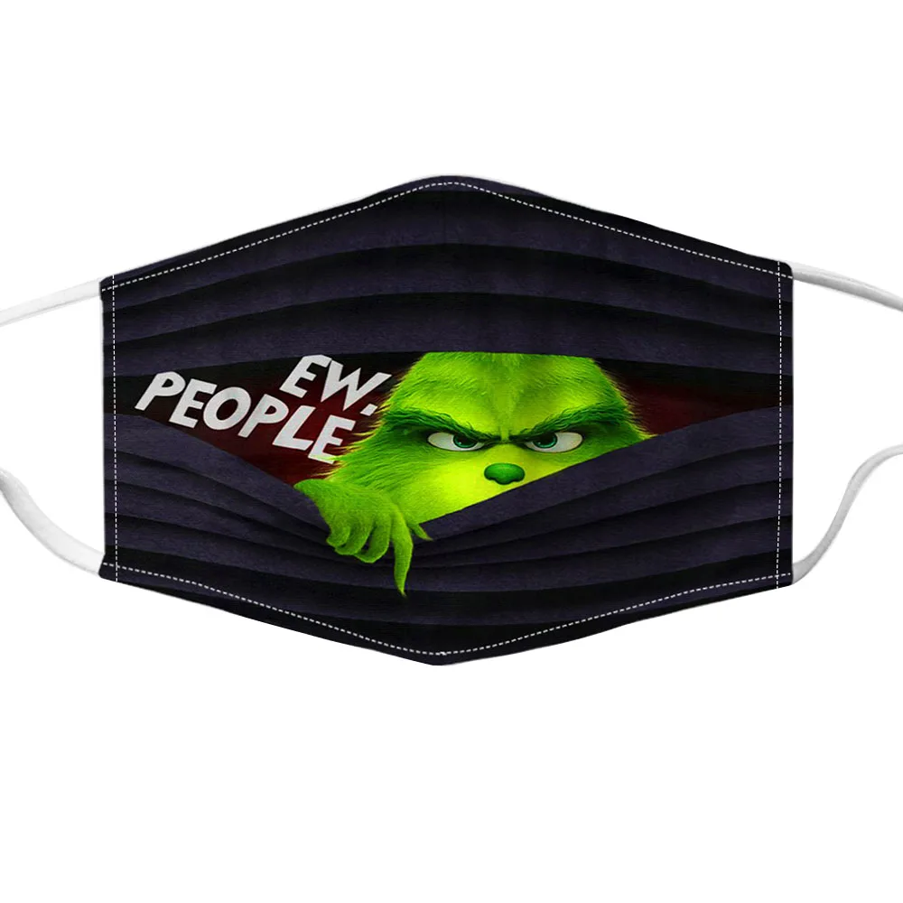 Новинка 2021 Рождественская 3D печать палантин маска унисекс для взрослых