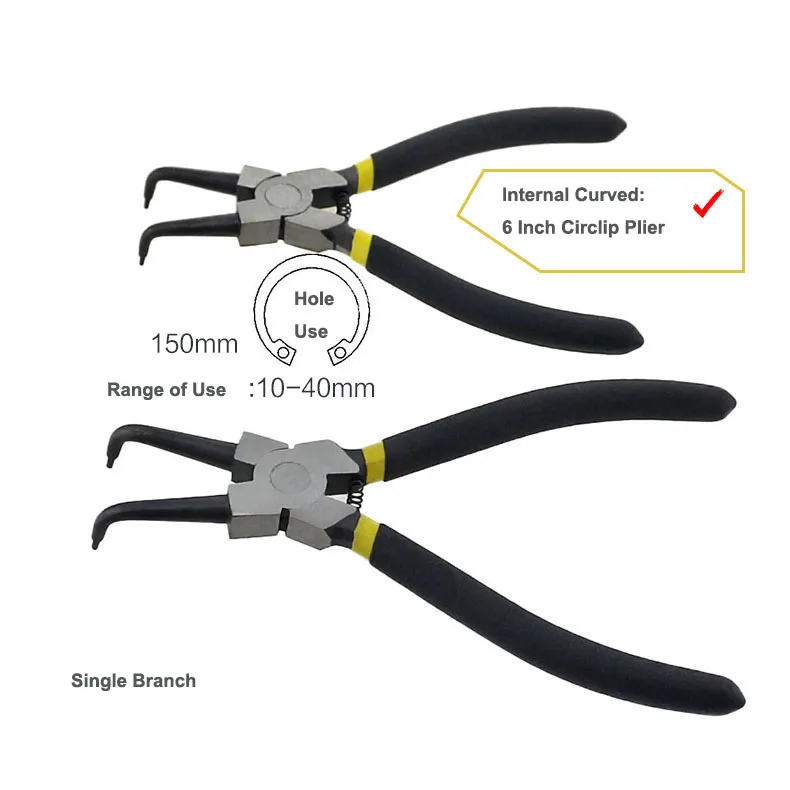 Стопорное кольцо плоскогубцы стопорное с пружиной внутренних и внешних