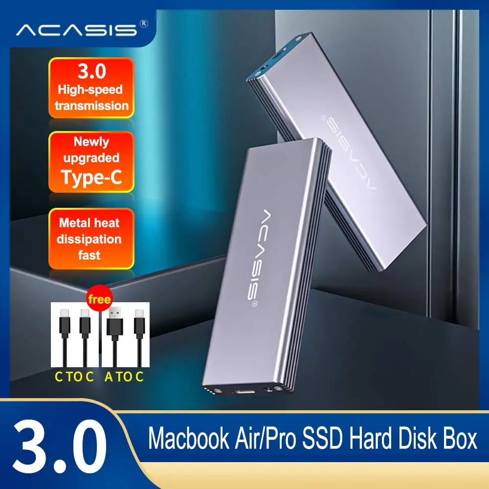 Acasis NVME внешний SSD корпус USB 3 0 Type-c для MacBook Air Pro Retina 2014 2015 мобильный жесткий диск |