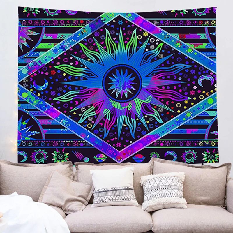 

Bohemian Tapestry Nordic Style Fashion Art Tapestry Fantasy Technology Sense Digital Printing Tapestry Background Cloth Hot Sale
