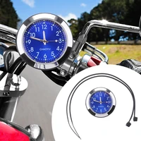 1 set motorcycle handlebar dial mount clock luminous watch strap for yamaha honda suzuki atv quad bike etc moto accessories