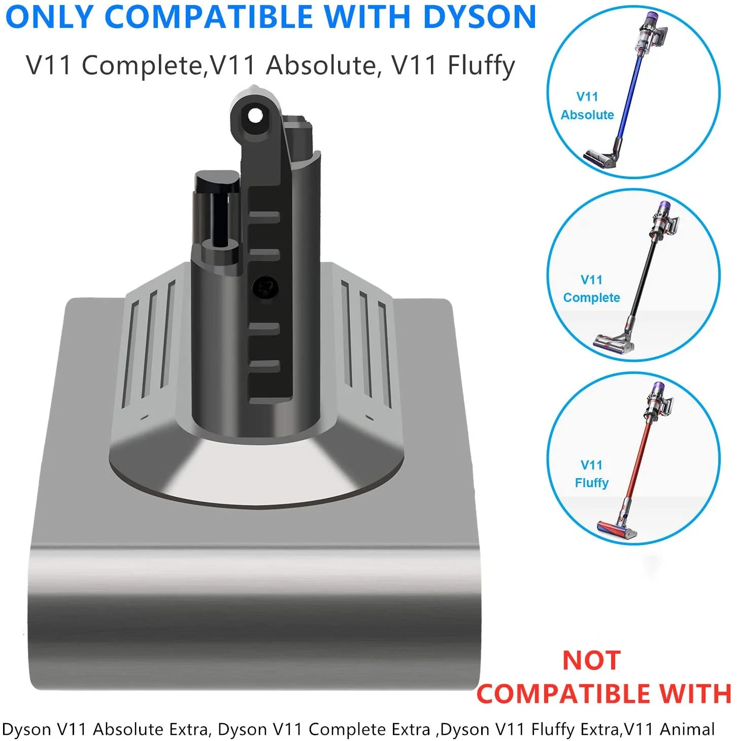 V11 батарея для Dyson абсолютная животное литий ионный Пылесос аккумуляторная