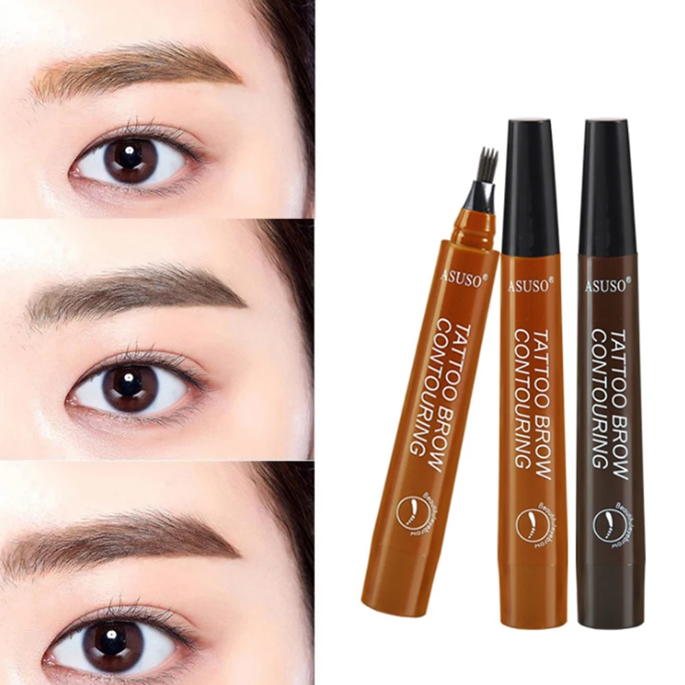 Трехмерный толстый крем для окрашивания бровей стойкий водонепроницаемый не