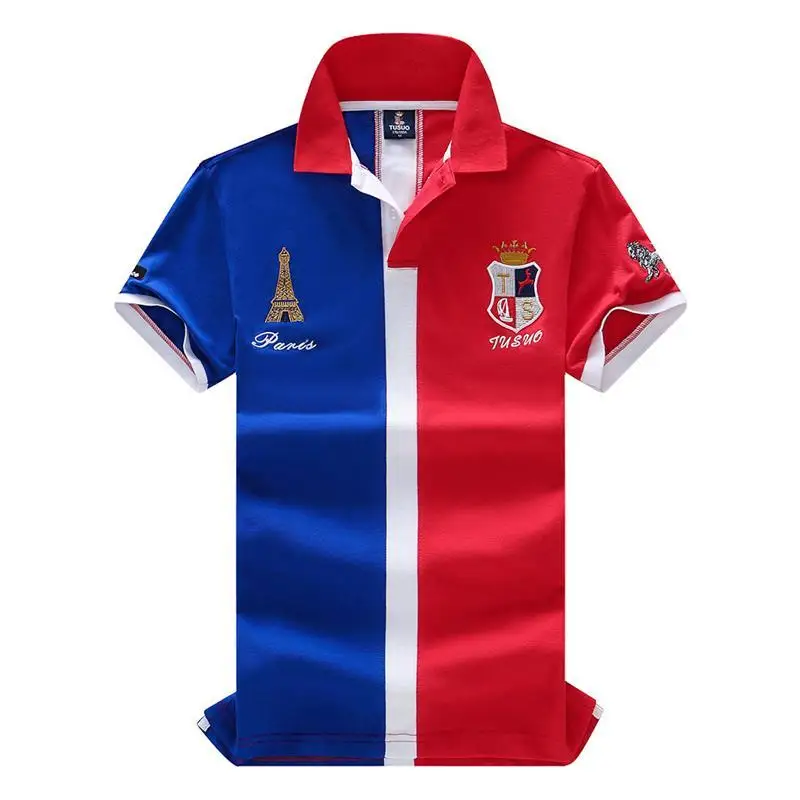 Рубашка поло мужская Спортивная с коротким рукавом хлопок Повседневная модная