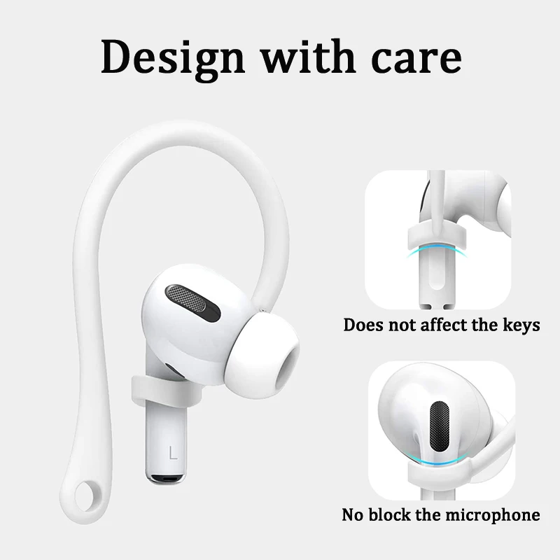 2 шт. прикрепляющийся к Bluetooth Беспроводной гарнитура крючки для наушников Чехол