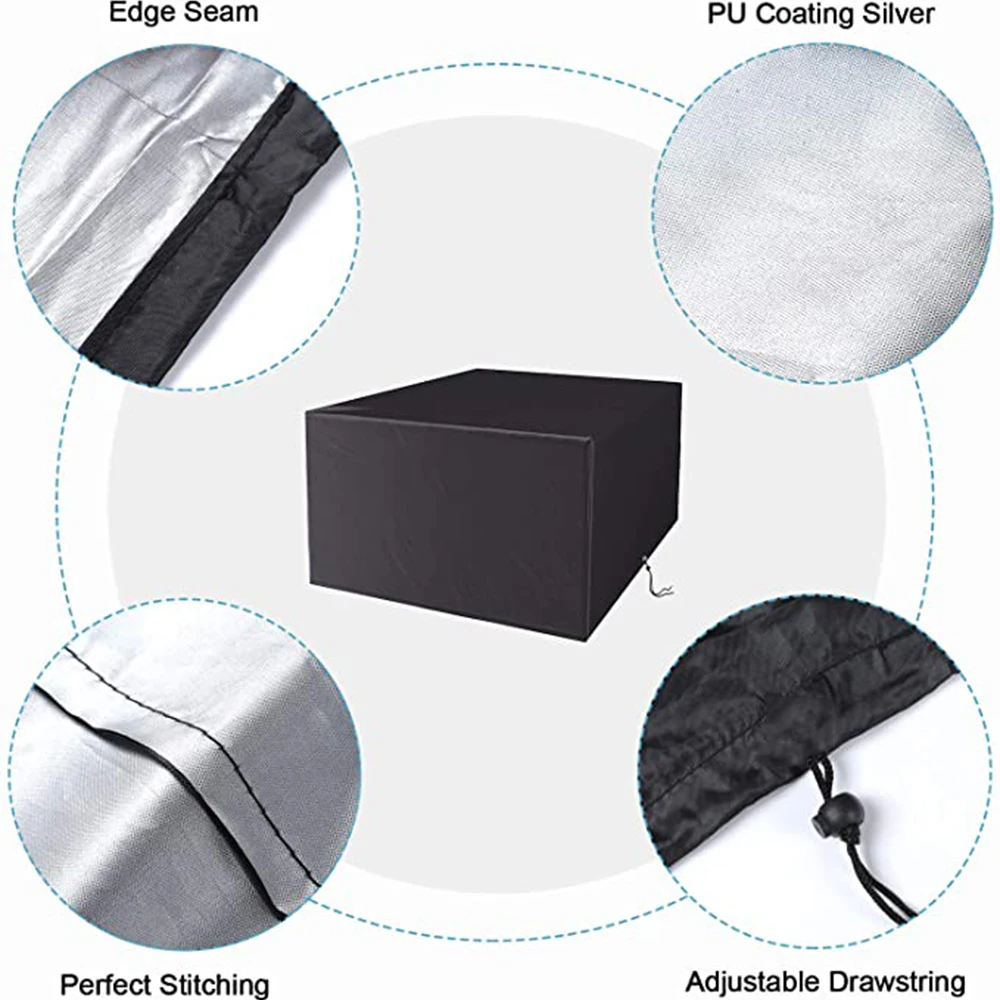 Новые чехлы для мебели в патио прямоугольные наружные Чехлы внутреннего дворика