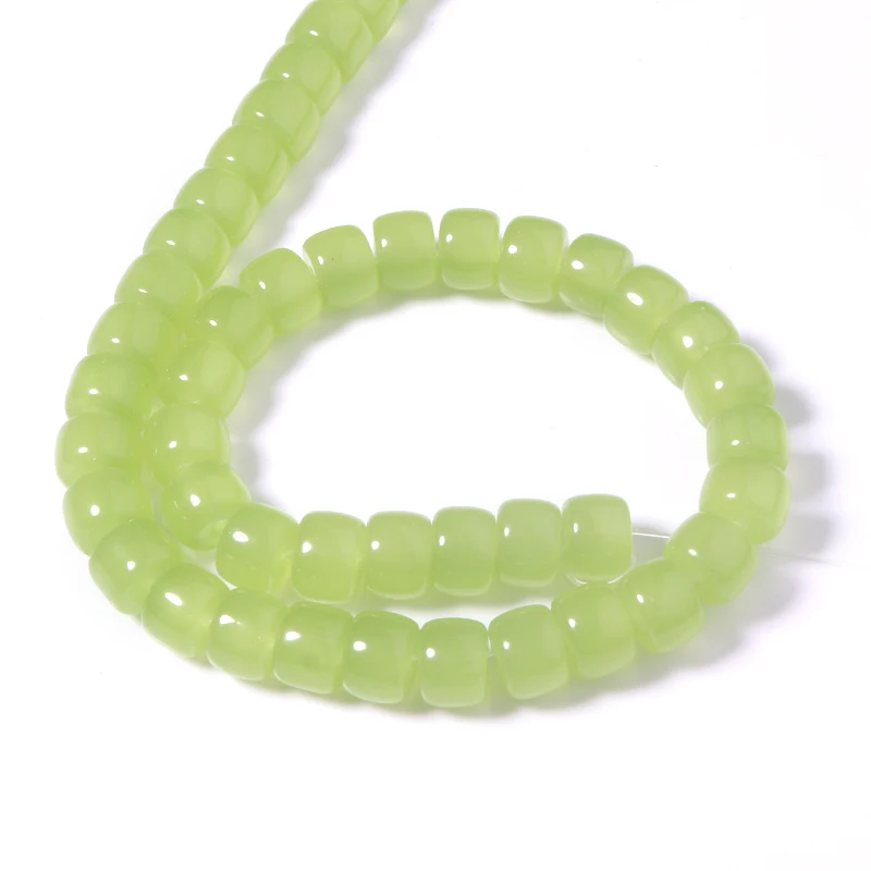 Стеклянные бусины для изготовления ювелирных изделий 8 х6 мм 60 шт