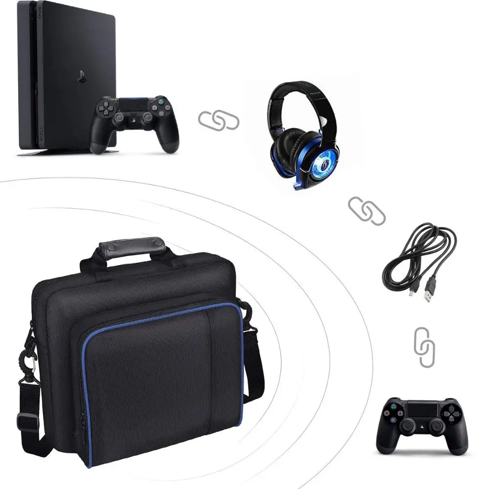 Тонкая сумка для игровой системы PS4 / Pro защитный чехол консоли PlayStation 4 плечевой