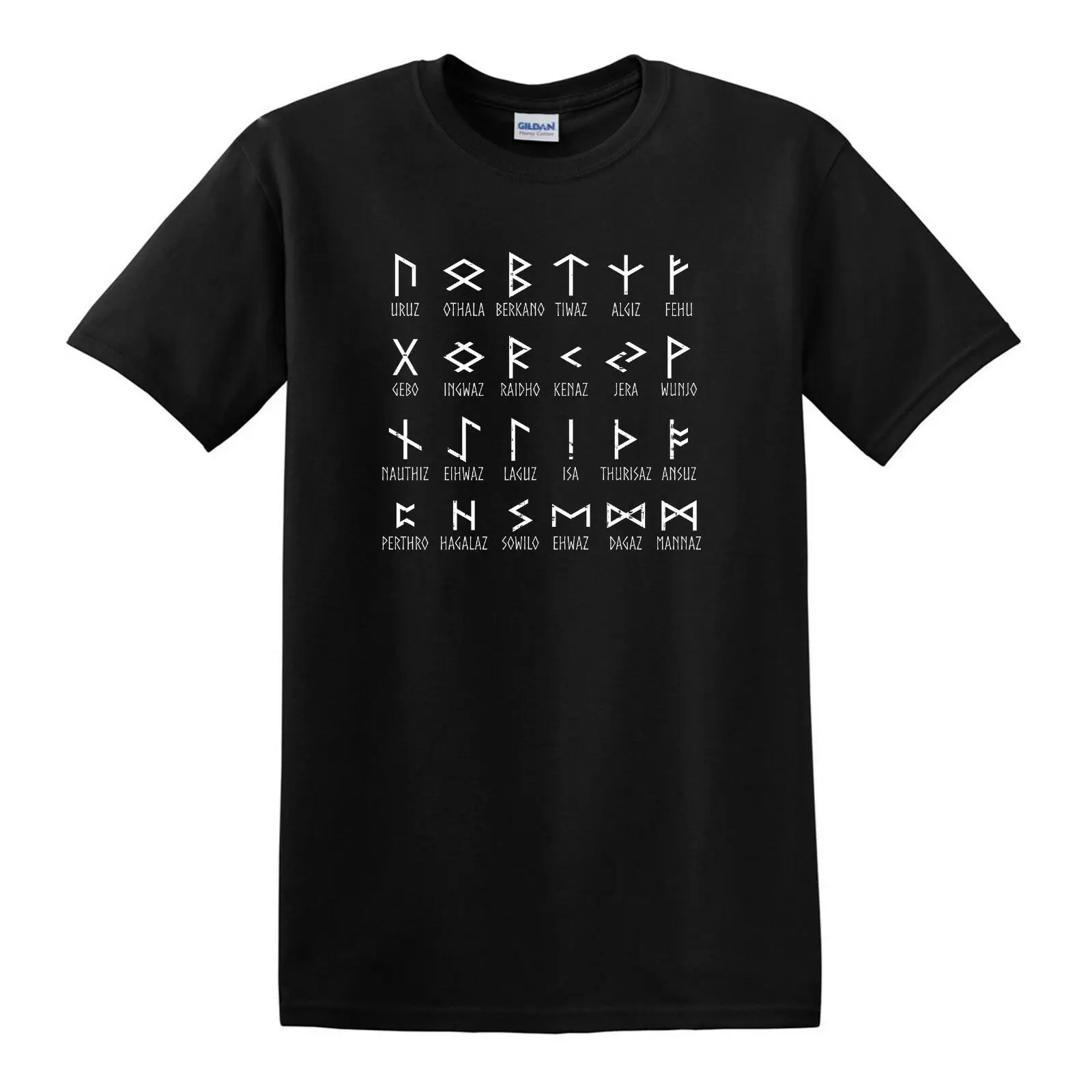 

RUNES OF ELDER FUTHARK T-shirt - S to 6XL - Norse Odin Viking Ragnarok Thor Odin
