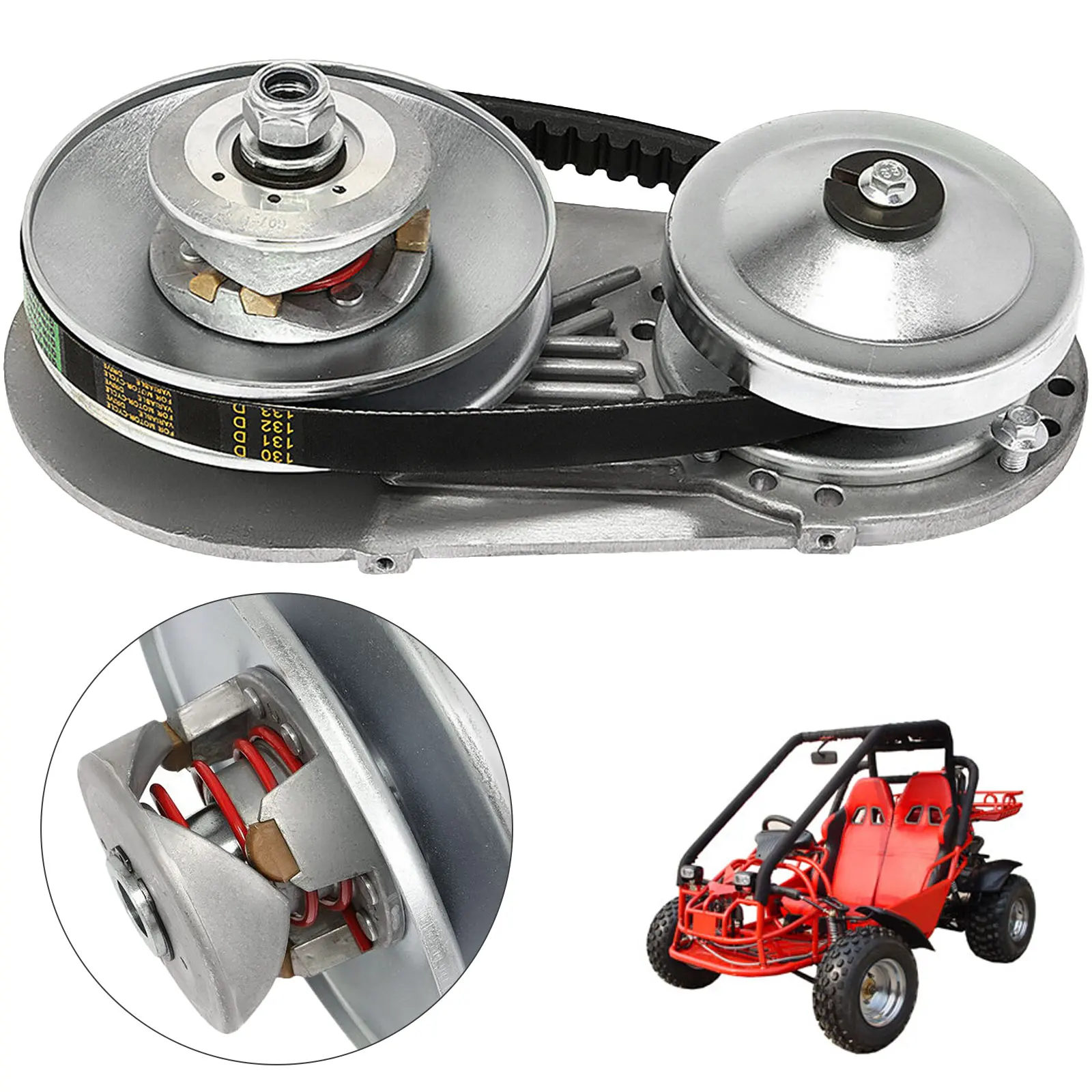 

VEVOR Torque Converter Kit TAV2 30 Series With 10 and 12 Tooth Sprocket Driver Pulley Used In CVT Gearboxes for Kart Scooter ATV