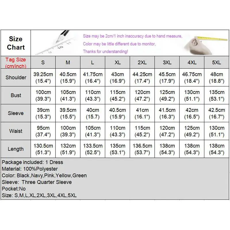 

Women Casual O Neck 3/4 Sleeve Party Dress Vintage Polka Dot Pleated Asymmetric Hem Dresses VONDA Bohemian Vestidos S-5XL