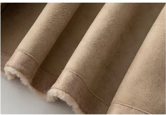 Real Fur Coat Female Wool Jacket Fox Fur Collar Sheep Shearling Autumn Winter Coat Women Clothes Korean Down Coat ZT4287