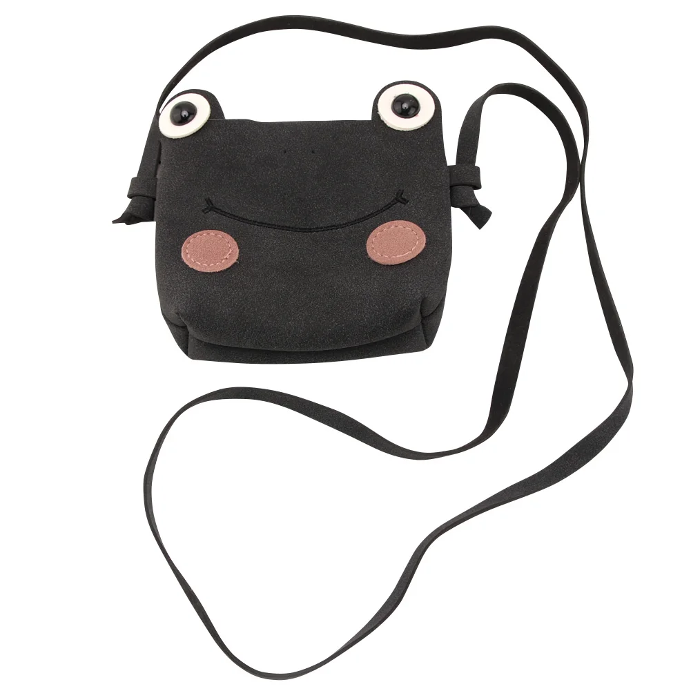 

2020 New Children Messenger Bag Cute Small Bag Cute Shoulder Girls Animal Frog Mini PU Coins Change Holder Bolsa Feminina
