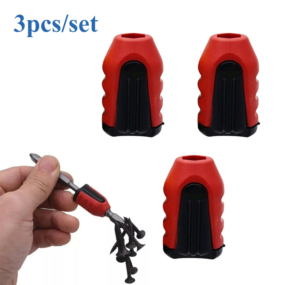 

6.35mm Magnetic Ring holders 1/4\\\\\\\" Batch head 3pcs Magnetizer For Drill Bit