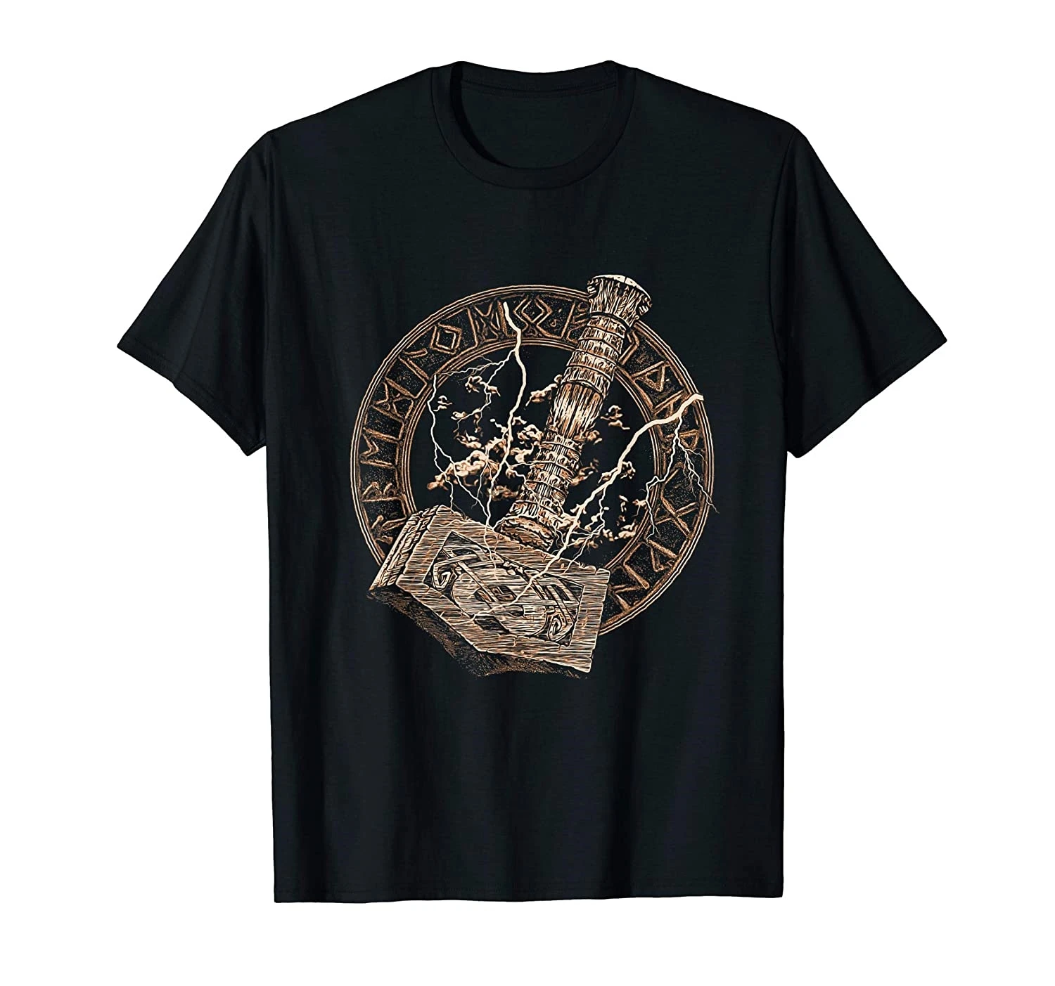 

VIKINGS RUNE - HAMMER OF THOR - Norse Mythology T-Shirt Gift
