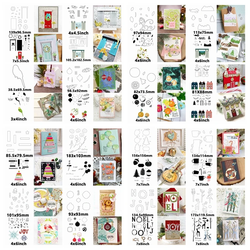 Тёплые пожелания чашка с лосями Рождественский домик вырезанные штампы