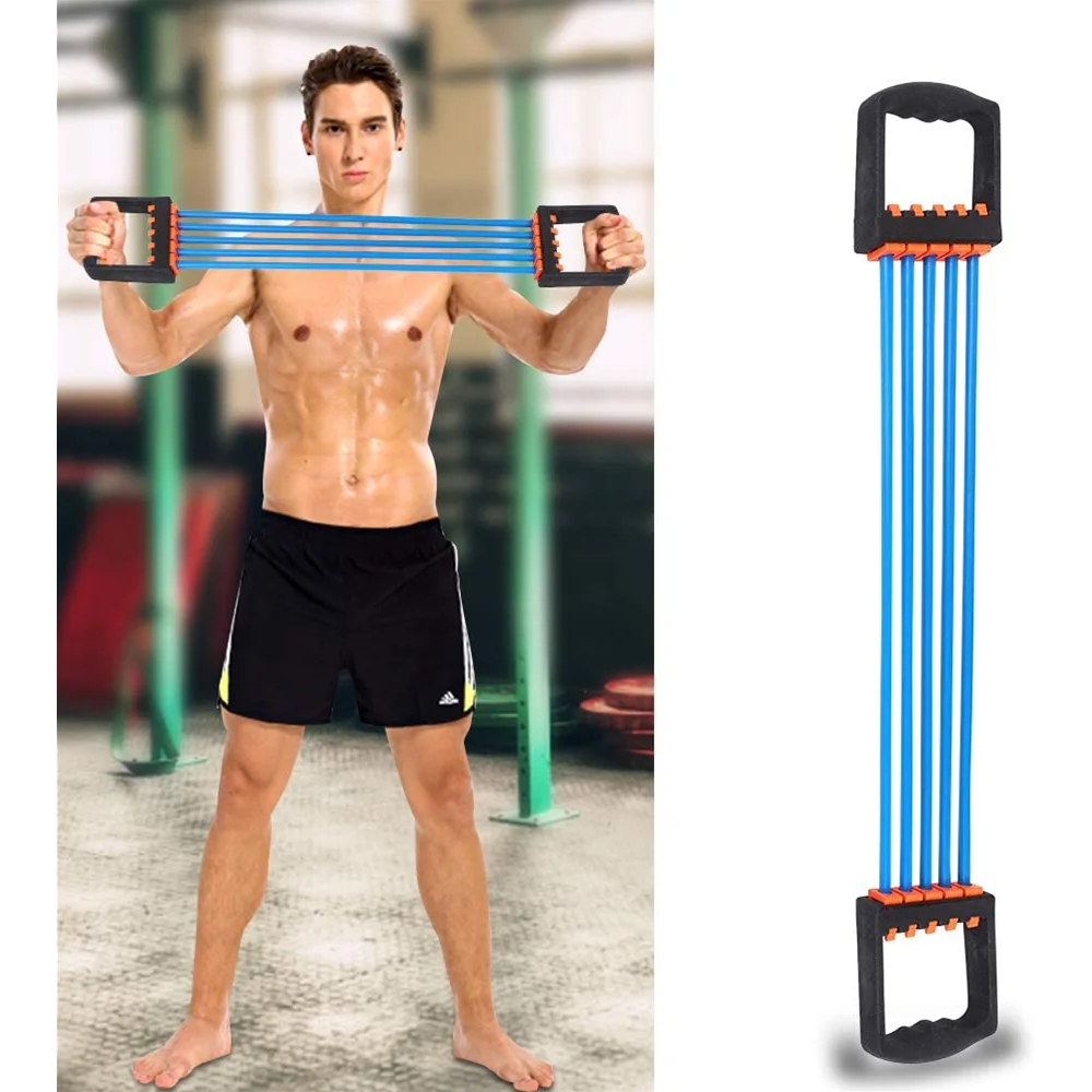 

Эспандер для груди, Эспандер для груди, регулируемый ремень, ручной захват, домашний тренажерный зал, для вытягивания мышц, тренировочный ко...