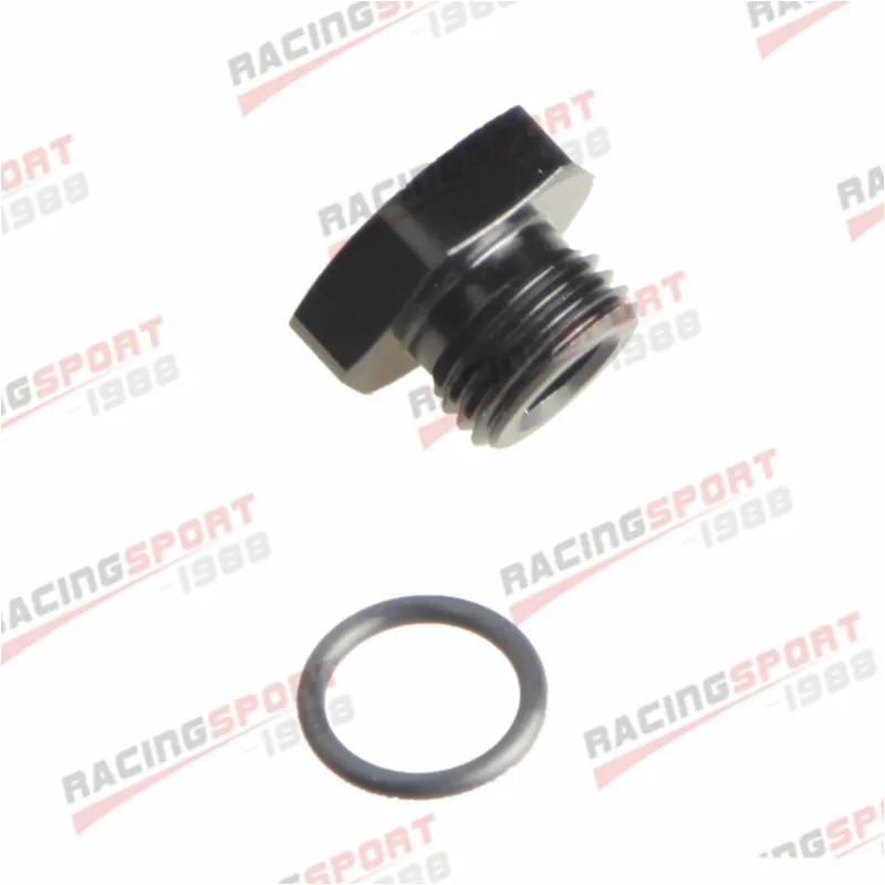 

-6AN 6AN AN6 Flare Plug Fitting With O Ring Seal Aluminum AN Plug