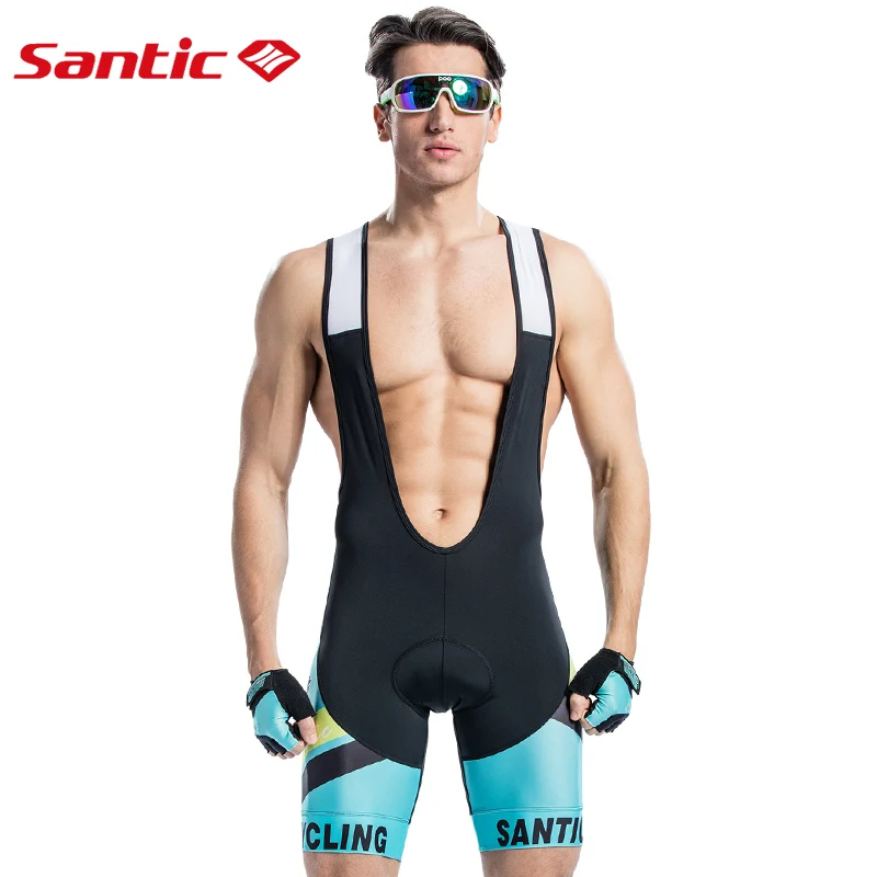 SANTIC Pro Мужской велотренажер шорты и трикотажные набор 4D Подушка нагрудник