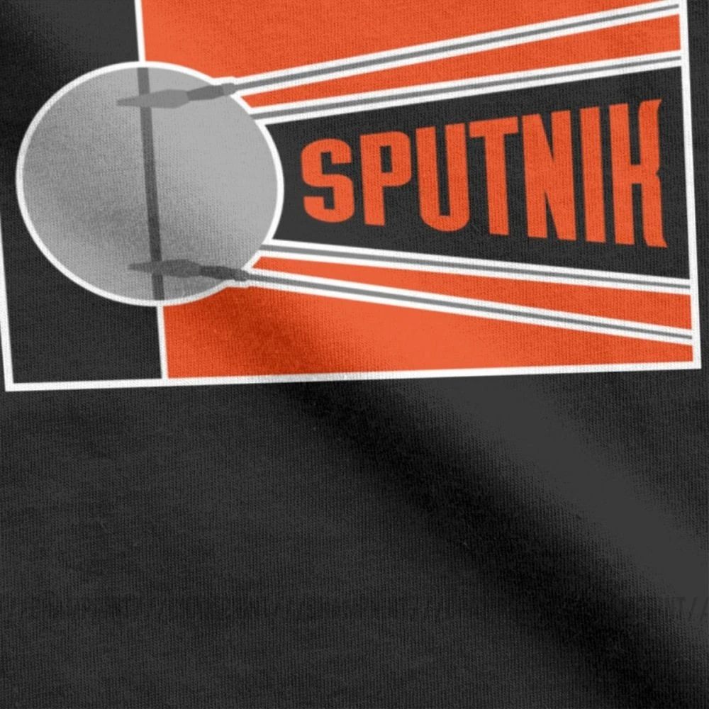 Футболка Sputnik Space Technology мужская хлопковая юмористическая рубашка с круглым