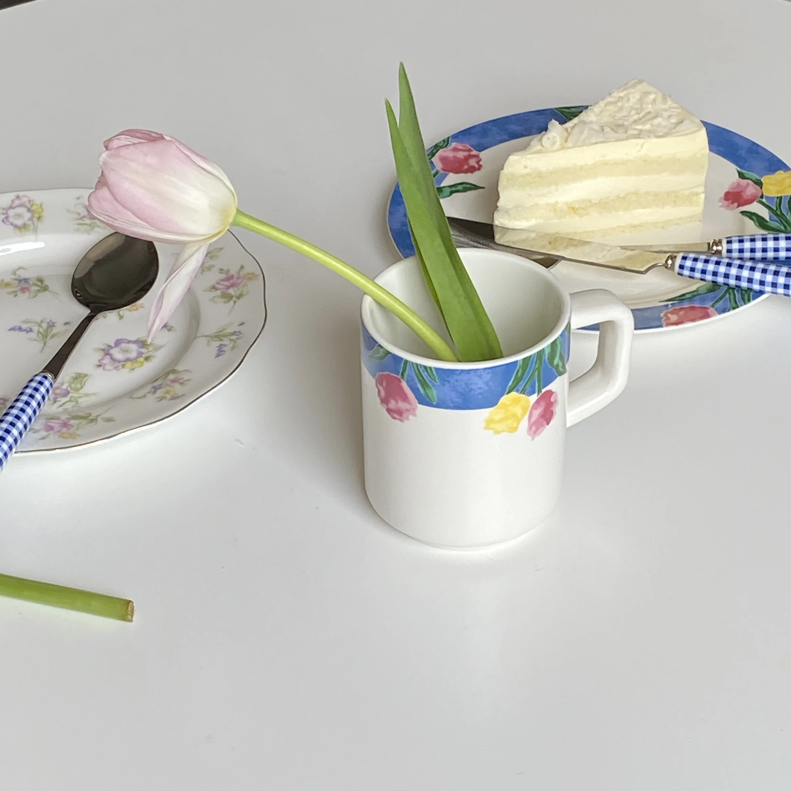 Кружка в скандинавском стиле с изображением роз винтажный кофе уникальная