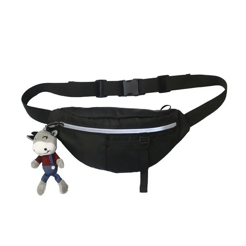 

Street Bag Sports Style Waist Chest Bag Unisex Trend Hip Fanny Pack Reflective Stripe Crossbody Pouch Men Belt Banana Bags